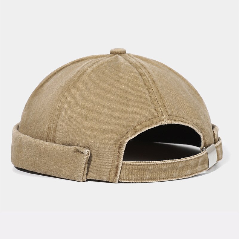 nuevos hombres y mujeres melón de cuero Sombrero estilo boina de lana Yuppie casero Beanie calle tendencia Hip-hop sombrero amantes melón redondo sombrero: B-01