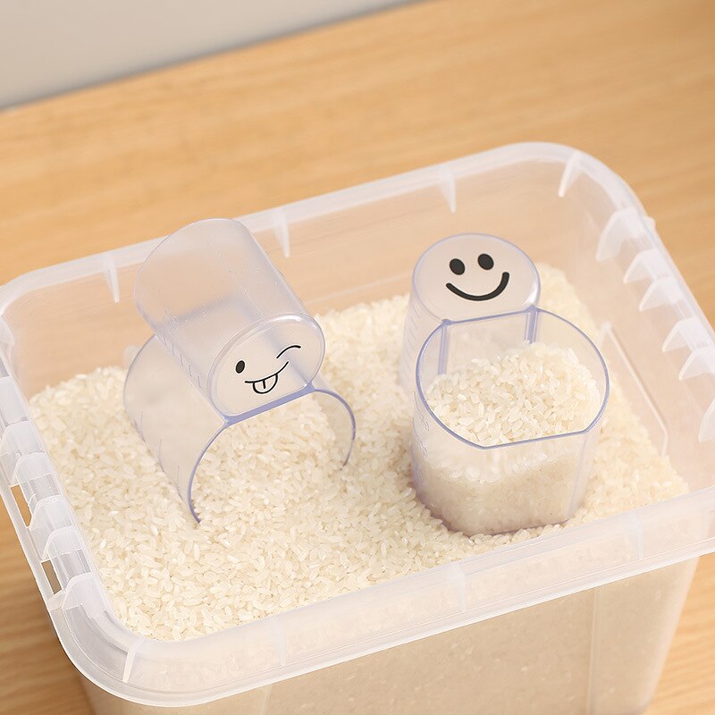 Nouvelle tasse à mesurer le riz en plastique transparent, cuiseur électrique de remplacement, tasse à riz, fournitures de cuisine, cuillère à riz