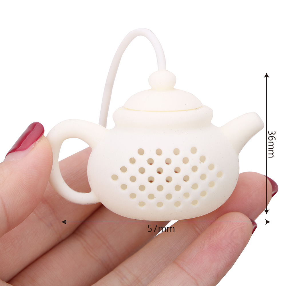 NICEYARD Silicone Tea Bags Tea Strainer Herbal Filter Diffuser Teapot Shape Tea Infuser Empty Tea Accessories Teaware