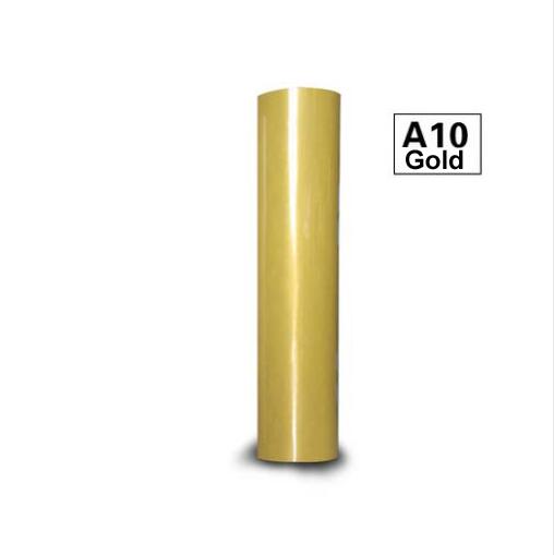 1 blatt 30cm x 25cm Klebrig Zurück PVC Wärme Transfer Vinyl Hitze Presse Maschine T-Shirt Eisen auf HTV Druck: Gold