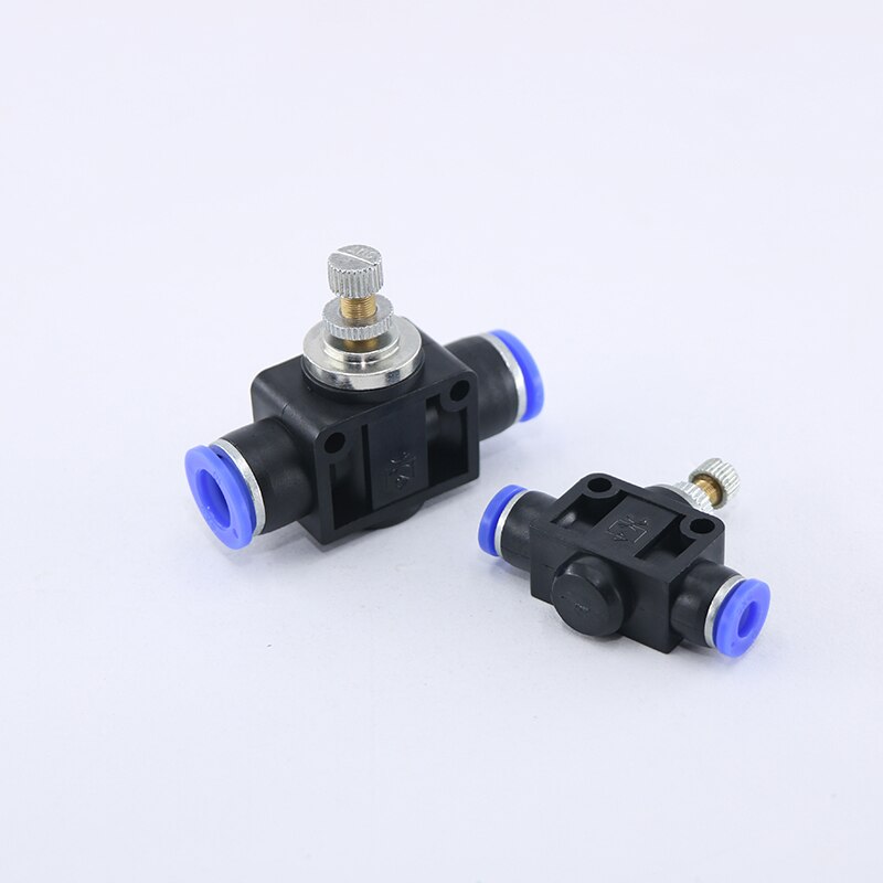 Blue connector Pneumatic component Air pipe Quick-connect connector Restriction valve LSA Pipeline throttle valve LSA-4 6 8 10