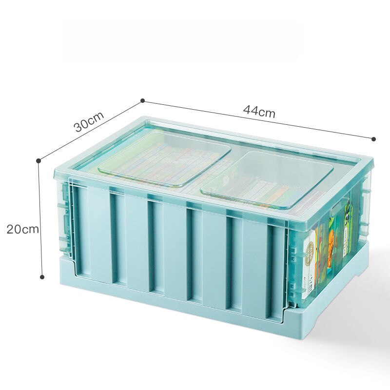 Pliable livre boîte de rangement bureau papeterie support divers organisateur Portable livre stockage panier bureau organisateur: E