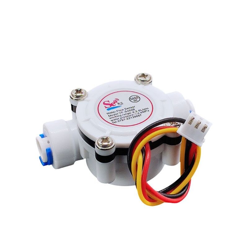 DN6 G 1/4" PE Water Meter Flow Sensor Counter 0.3-10L/min High Precision Indicator Dispenser Flowmeter for Water Dispenser
