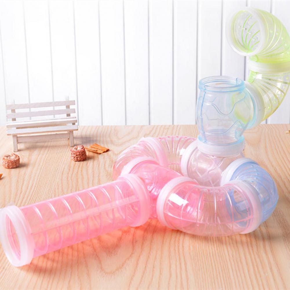 1 ensemble Excellent Tunnel de souris, Surface robuste, économie d&#39;espace, tuyau incurvé Hamster en plastique, Cage pour animaux de compagnie
