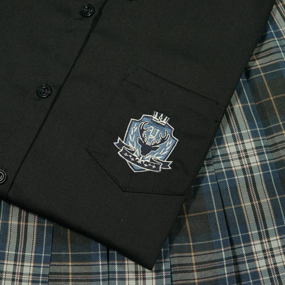 Camisa de manga larga para mujer, camisa de primavera con bordado duradero para la escuela