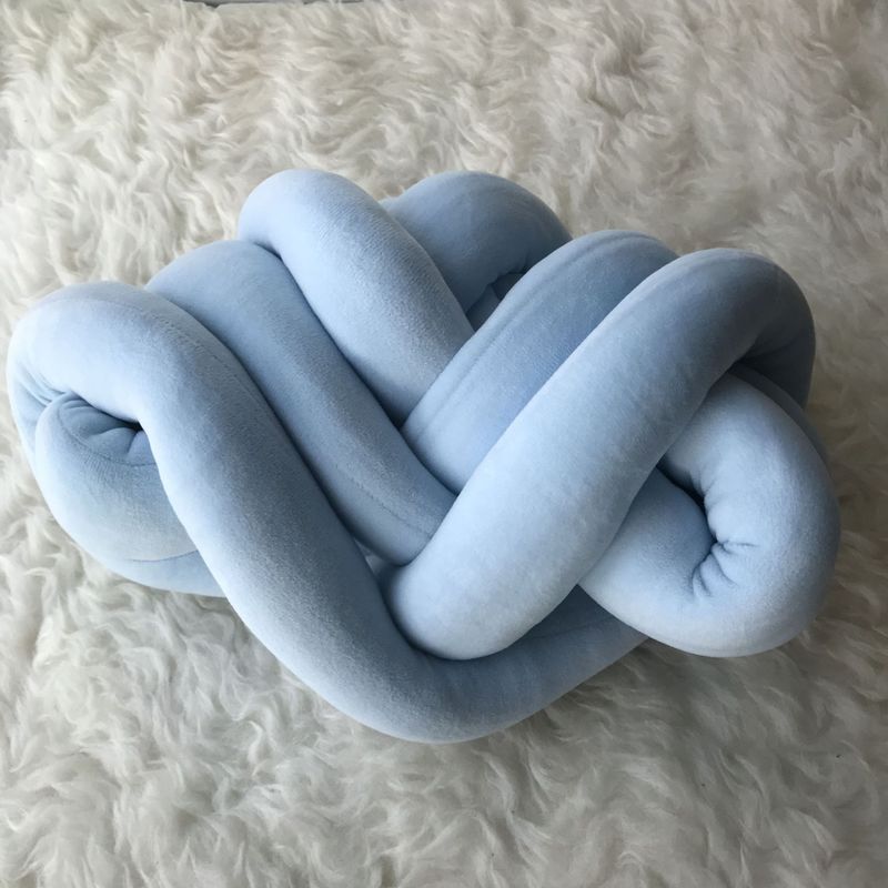 1kg 5-6cm diameter tykt super tykt tykt garn håndstrik hæklet blødt stort bomulds-diy-arm strikkegarn til babyseng flæse: Blå