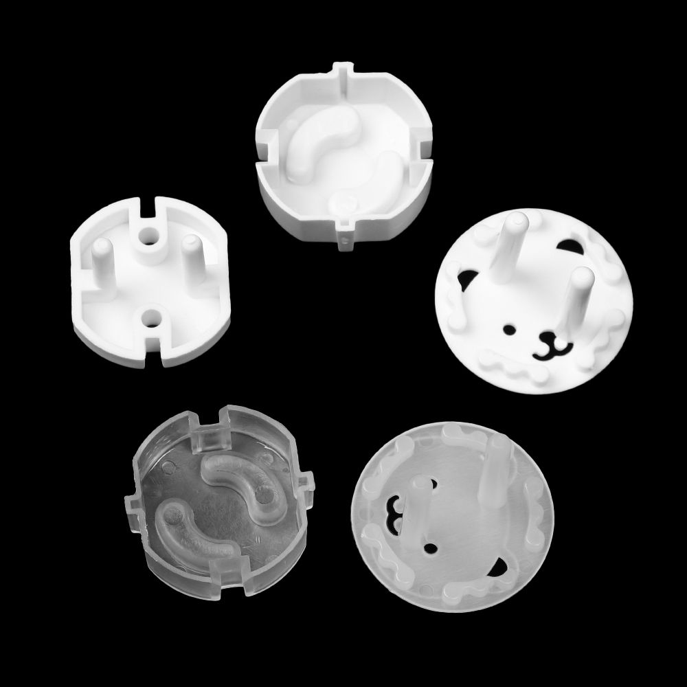10Pcs Power Socket Plug Protector Cover Anti-Electric Outlet Guard European Standard Electric Safety Protection Security Locks