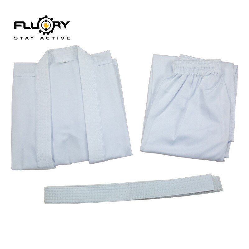 Uniforme de karate adulto masculino y femenino niños algodón karate trajes blanco Tae kwon do uniformes