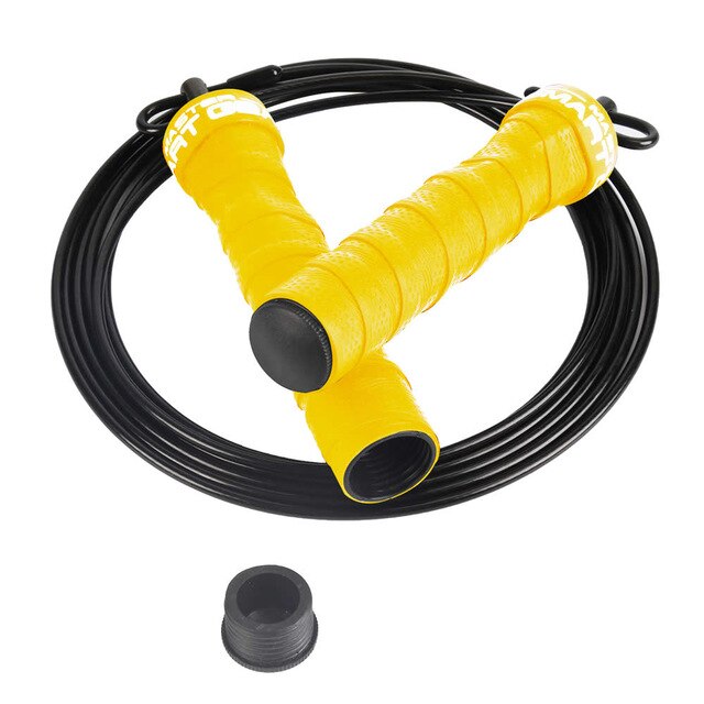 Vitesse réglable corde à sauter entraînement de force corde à sauter poignée antidérapante cordes à sauter gymnase meilleur pour la boxe MMA entraînement: Yellow