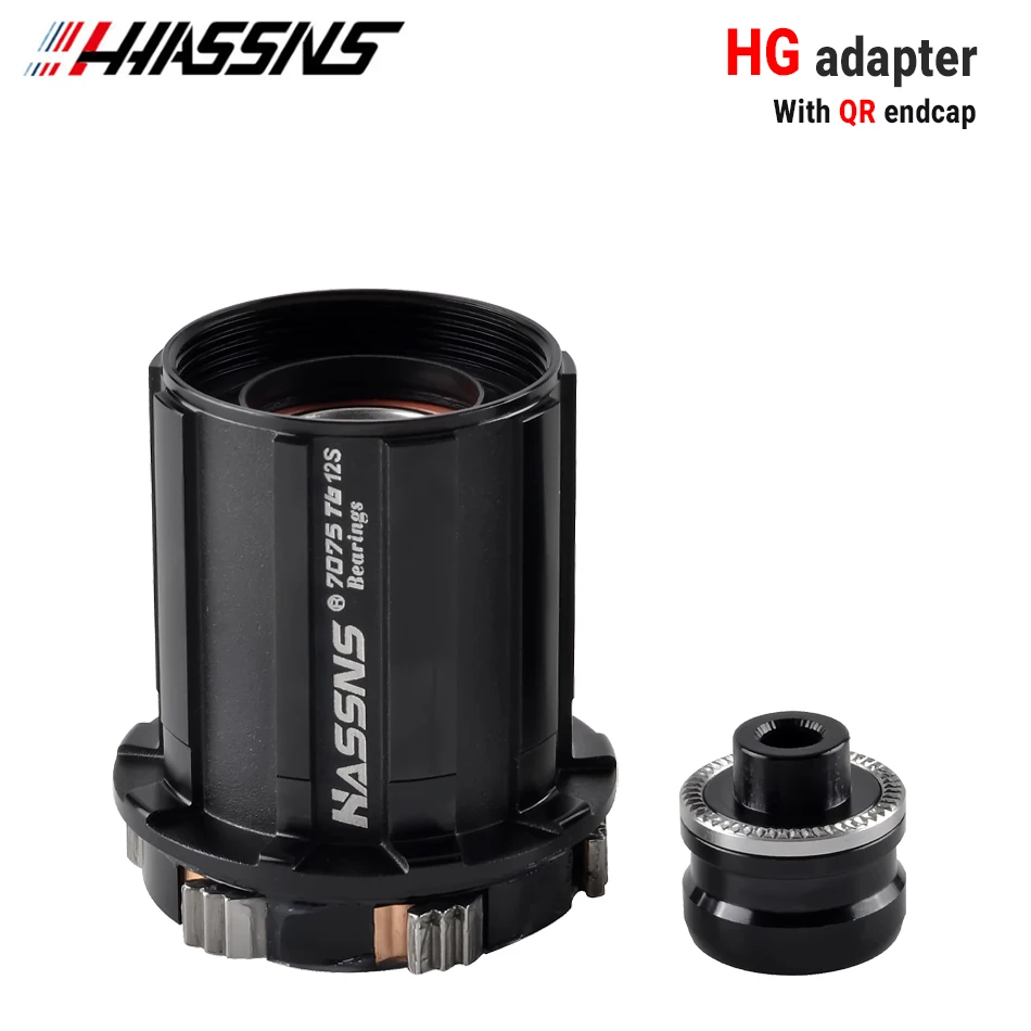 HASSNS PRO7 Mtb Cube XD MS Micro Spline Adapter Freehub QR/THRU Cap 8/9/10/11/12 Speed Bushing: Burgundy