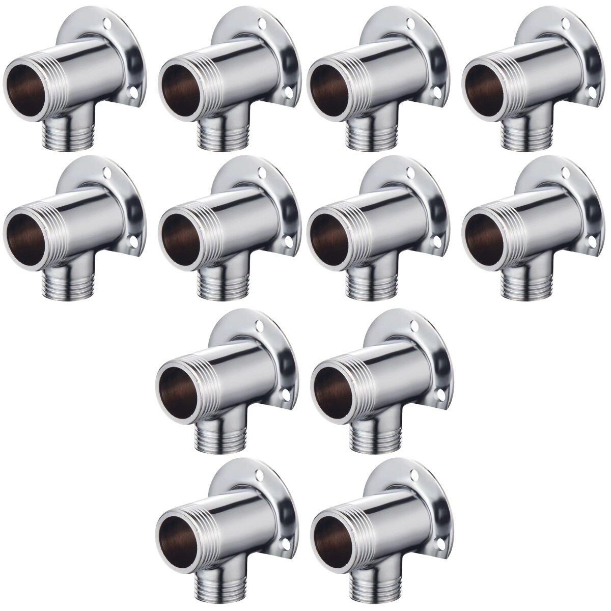 12 pcs Alloy Shower Concealed Installation To Surface Installation Base Fittings Joint