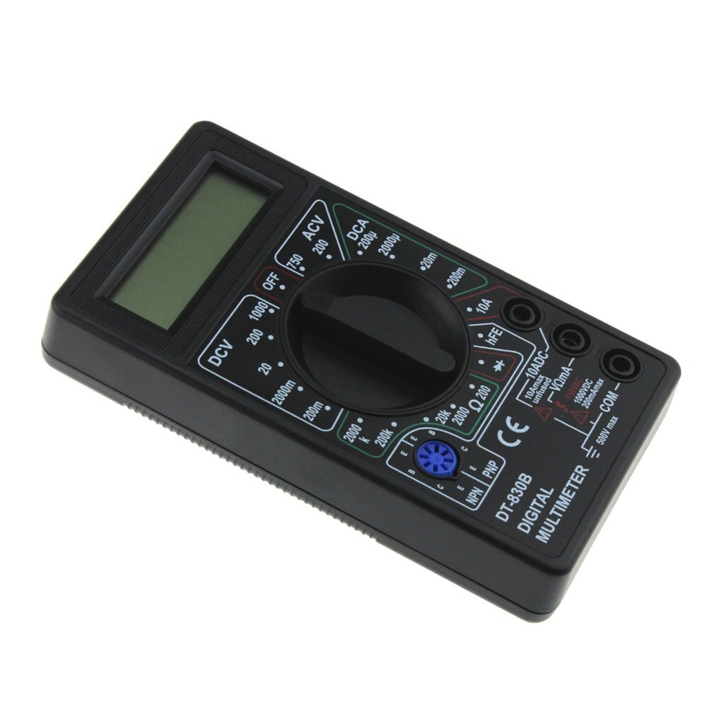 DT830B Mini Multimeter LCD Digital Multimetro For Volt Amp Ohm Tester Meter Voltmeter Ammeter Overload Protection