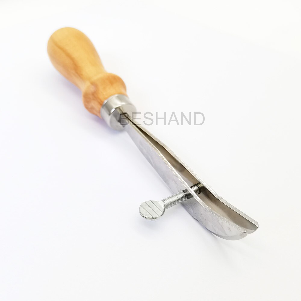 Leather Craft Scoring Scriber Edge Linear Creasing Tool 1-20mm Adjustable Wood handle for Vegetable Leather Mark Scraper DIY