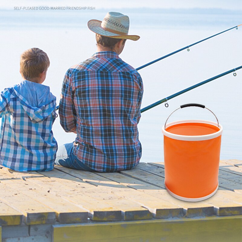 Bucket Folding Bucket Car Wash Car Bucket Fishing Bucket Washing Retractable Vehicle Bathroom Kitchen Clean Canvas Supplies
