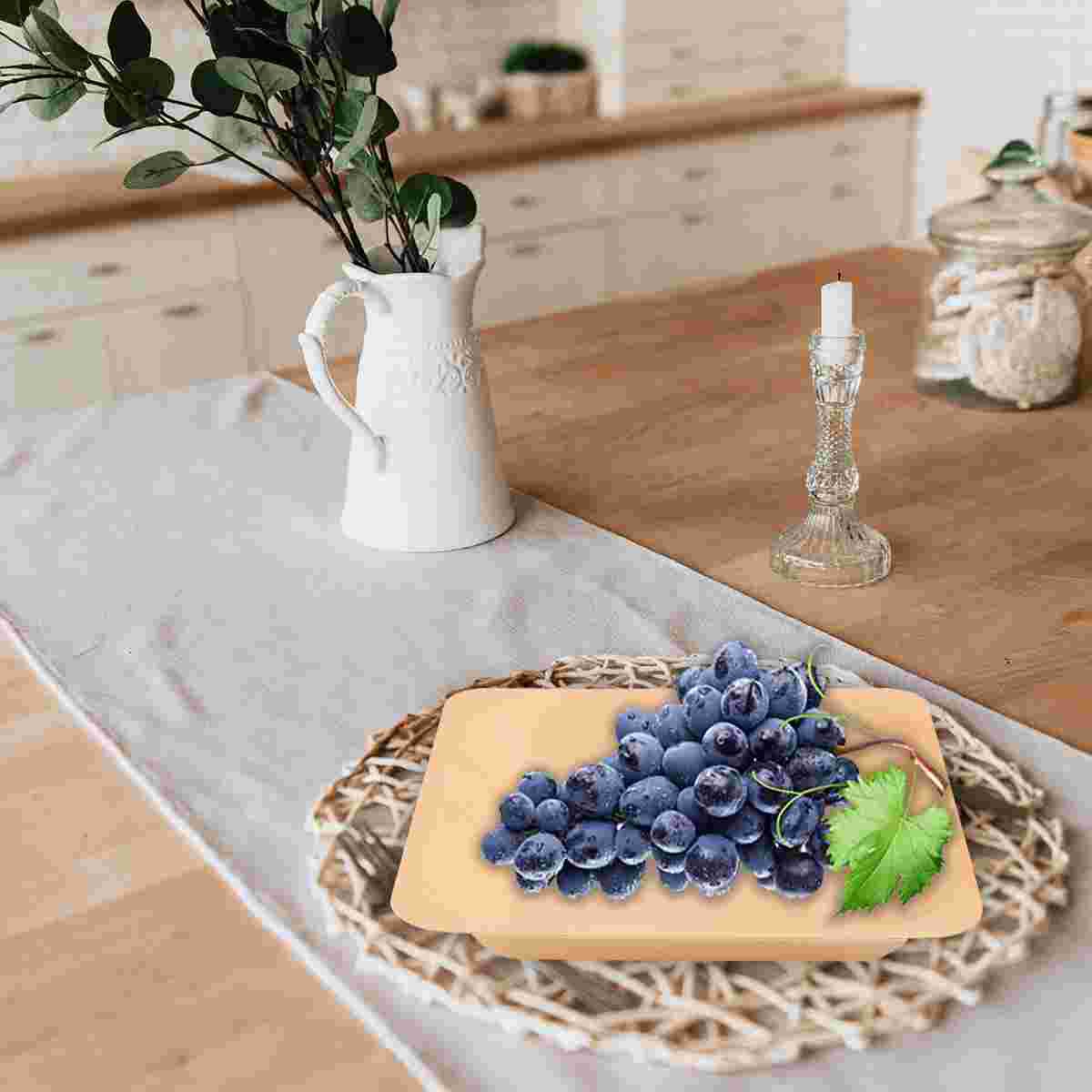 50Stck Einweg Holz Platte Quadrat Geschirr Party Platten für Hochzeit Restaurant Picknick Geburtstag