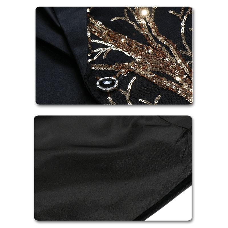 Yunclos eu storlek herr kavaj paljett enkelknäppt kostymjacka herr fest hip hop kappa drama kostym kostym blazer plus 6xl