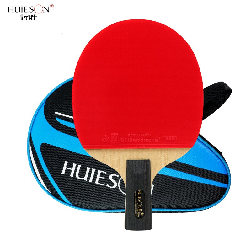 Huieson 6/7/8/9 Stars Table Tennis Rackets Sets For Profession Competition Double Face In Rubber Training Ping Pong Bats Racket: 8 Stars CS Handle