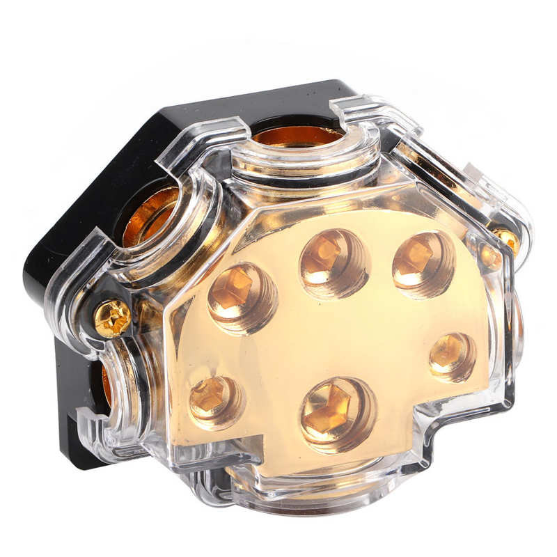 electric pump marine parts Power Distribution Block 1 in 5 Ways Out Ground Cable Splitter Distributor for Auto Car Boat Marine