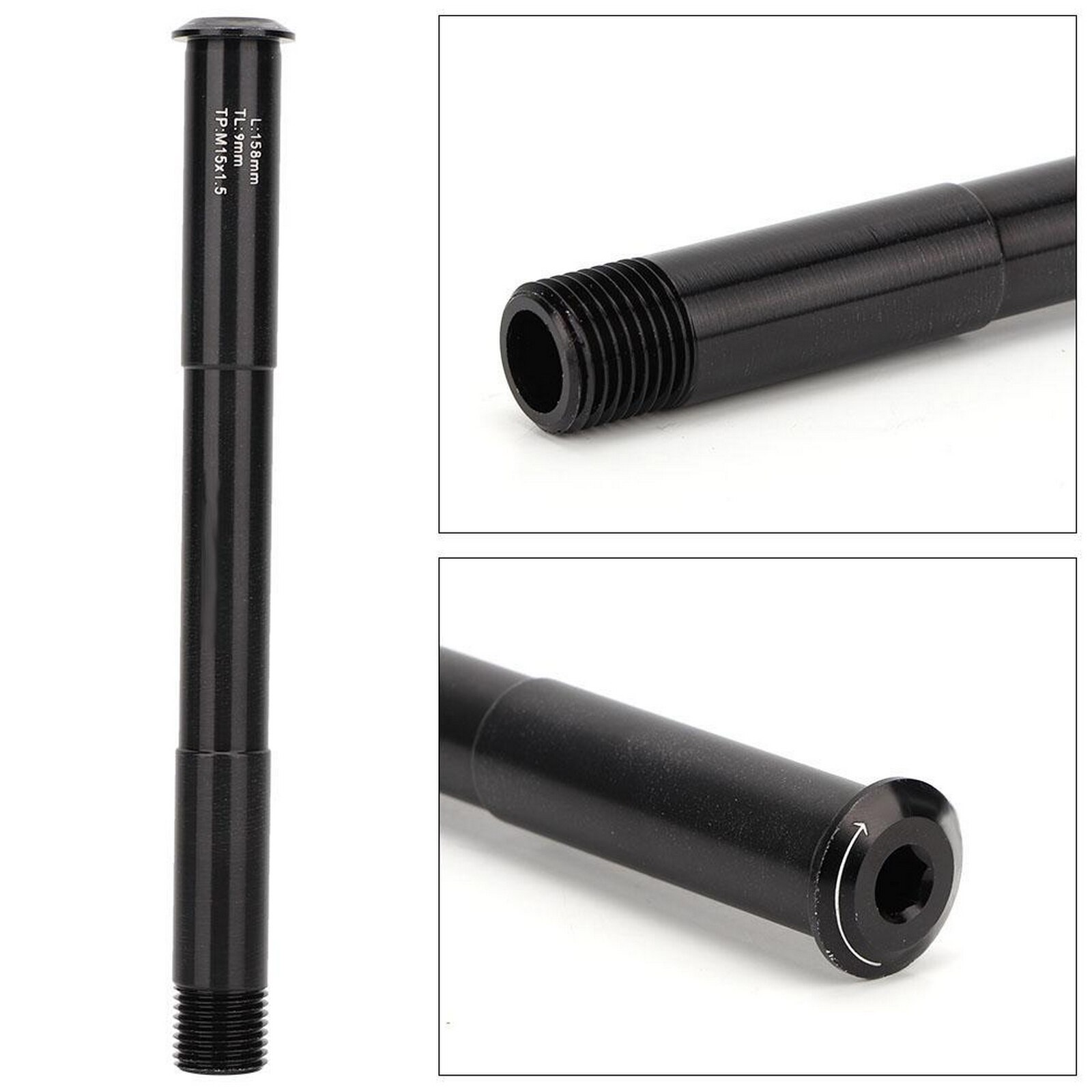 Quick Release Bike Thru Axle Bicycle Front Fork Thru Axle Skewer for ROCK SHOX Replacement Parts 110mm x 15mm