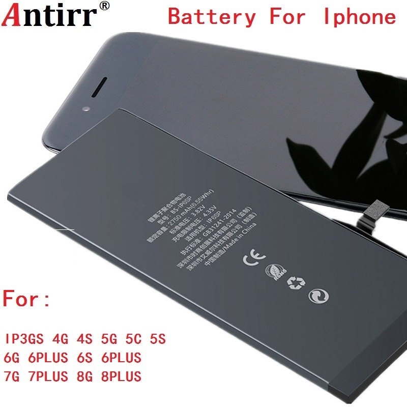 Original Kapazität Telefon Batterie Für iPhone 3gs 4 4s 5 5g 5c 5s 6 6g 6Plus 6s 6s Plus 7 7g 7 Plus 8 8 Plus Ersatz Batterien