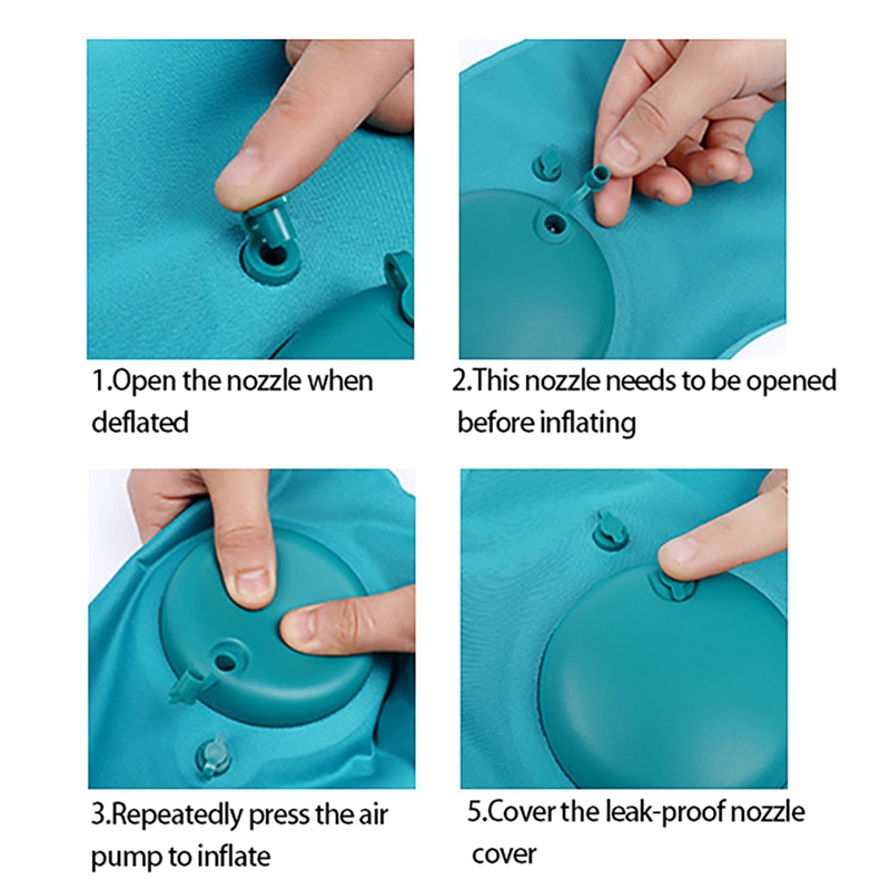 Practical Camping Pillow Lightweight Inflatable Pillows Inflatable Camping Pillow Compressible for Camping Hiking Backpacking