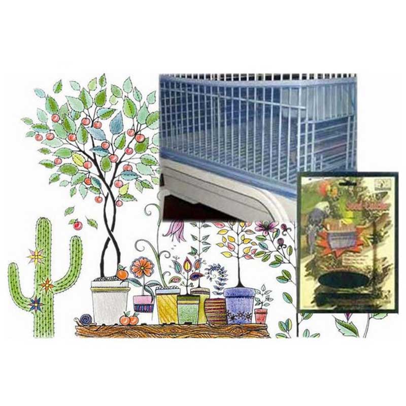 Bird Net Cloth Fabric Bird Cage Net For Bird Cage Seed Protection Cover Unique Nylon Ventilation Hood Feeding Box