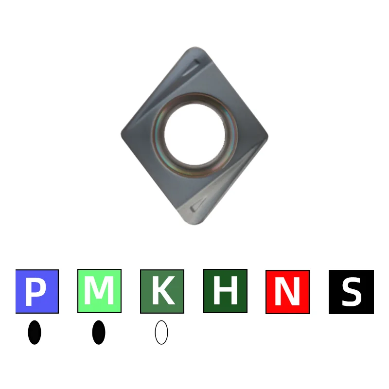 10 pièces 4NKT 060308 4NKT 040208 Plaques en carbure à insérer avant rapide, ébauche Cnc 4NKT 060308 040208 Outils de fraisage d'épaule carrée: Black
