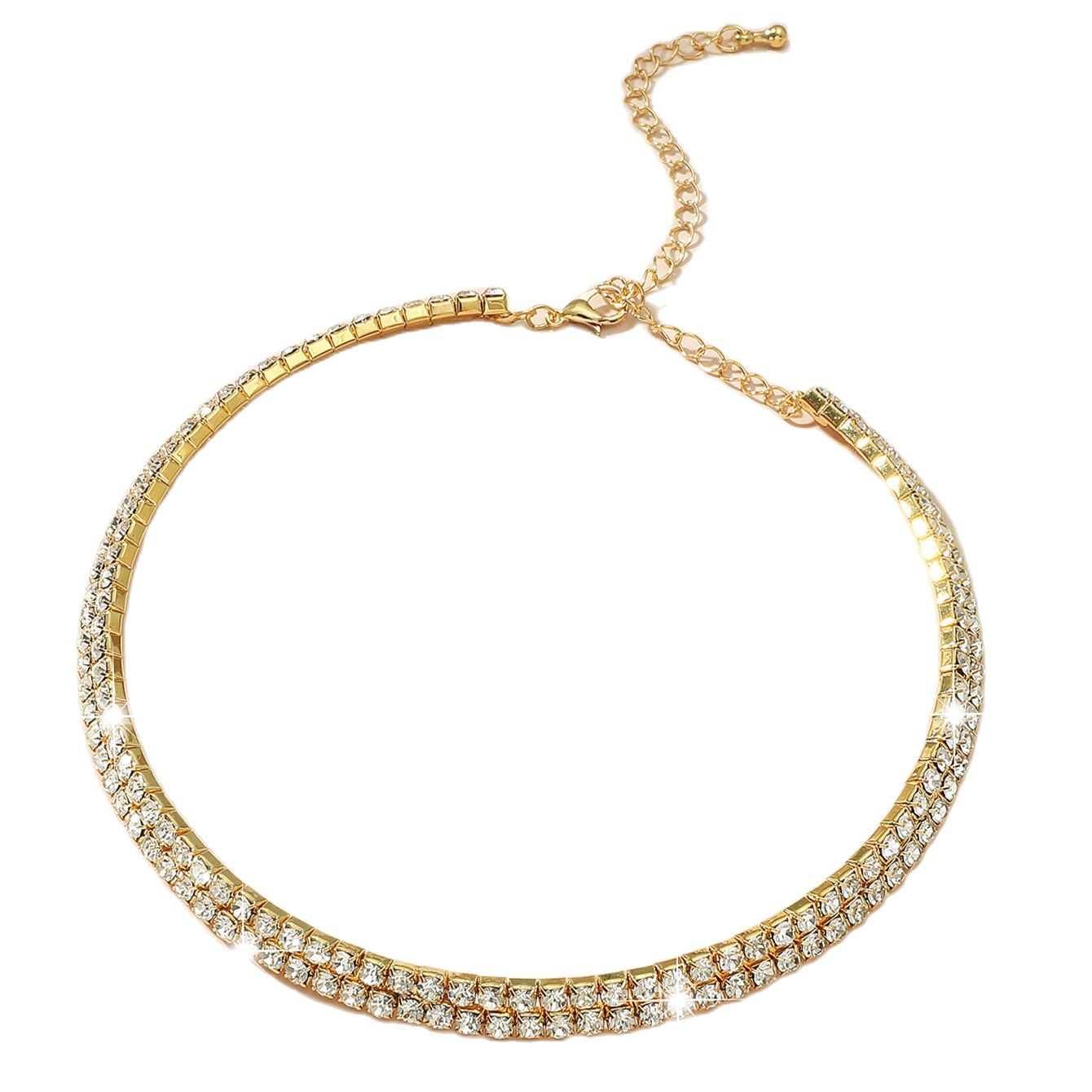 Zoestar Collana Girocollo Con Fiocco, Perline Nere E Cristallo – Elegante E Semplice Per Donna, Idea Regalo