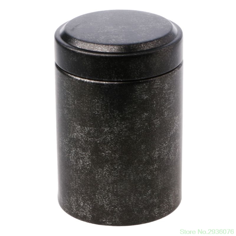 Mini Porable Thee Box Blik Reizen Outdoor Vaas Verzegelde Blikken 4.5x6.5 cm Ondersteuning: BK