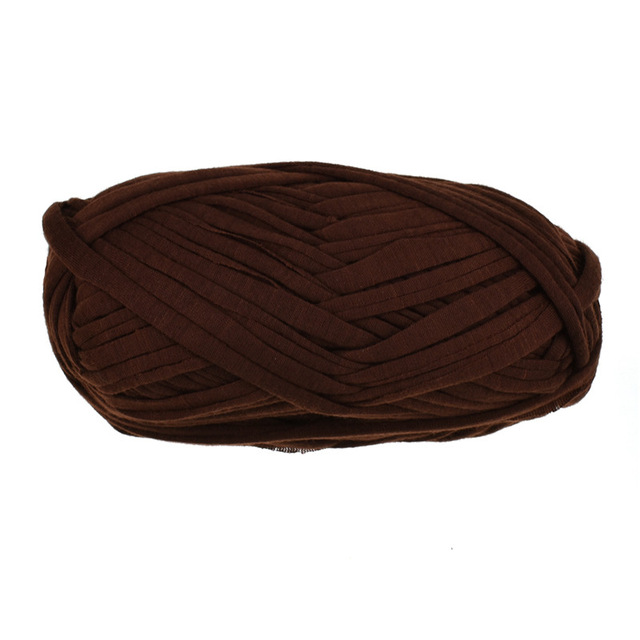 100 g/stks 30M Breien Dikke Draad Gehaakte Doek Garen breien crochetting draad DIY Tas Handtas Tapijt Kussen Katoenen Doek: coffee