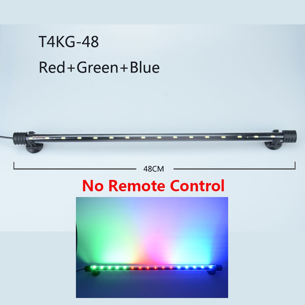 RGB Aquarium licht 18-59cm fernbedienung tauchen lampe Bunte lampe 90-260v lampe für pflanzen fisch tank ätherisches Amphibien verwenden: 48 RGB