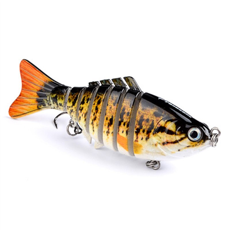 1 pçs pesca iscas corrico nadar minnow wobbler multi-seção duro bait100mm15g artificial crankbait jerkbait pesca tacklelure: 5