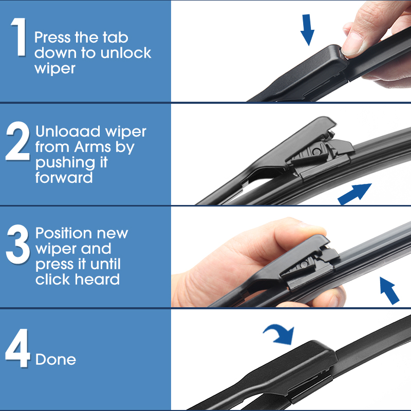 BSTWEP Wiper Blades for Mini Countryman R60 F60 Fit Pinch Tab Arms