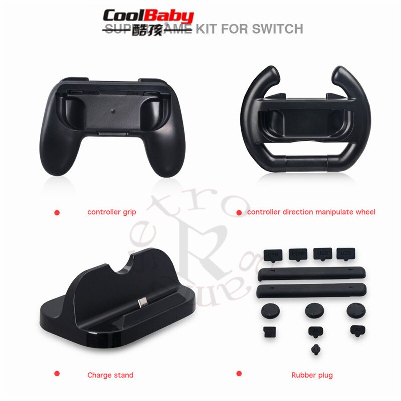 Game Kit Controller Handvat Grips Stuurwiel Oplade... – Grandado
