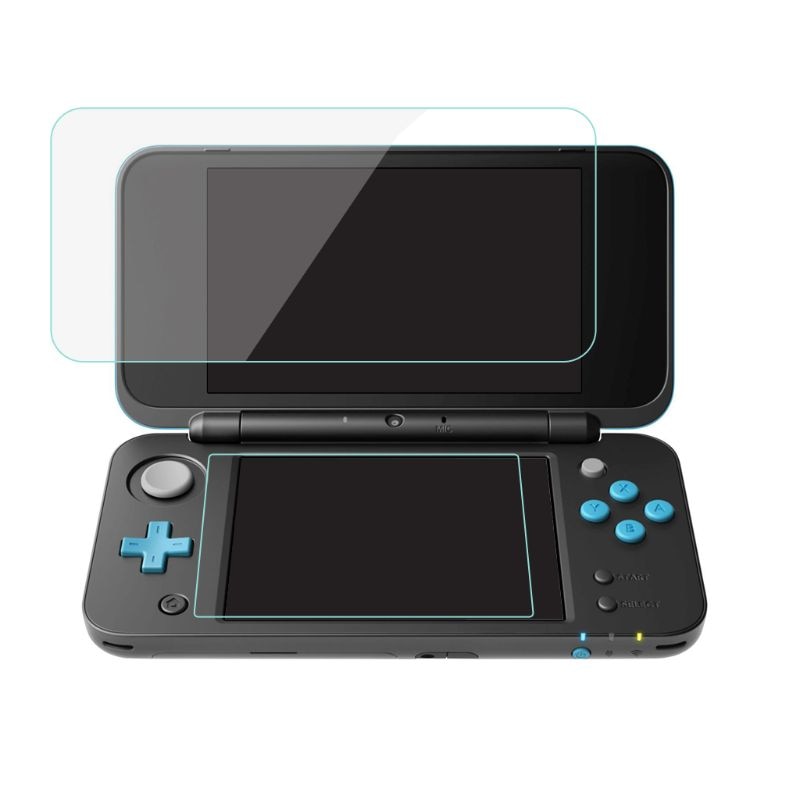 2 -in- 1 -schutzfolie für ober- und unterseite in hd-qualität, ultraklar, für nintendo 2ds xl 2ds ii lcd-displayschutz.