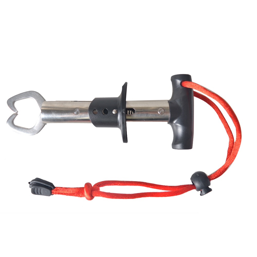 Portable Fishing Gripper Stainless Steel Fish Lip Grabber Powerful Grip Trigger Ice Sea Fishing Tackle Gear Accessory