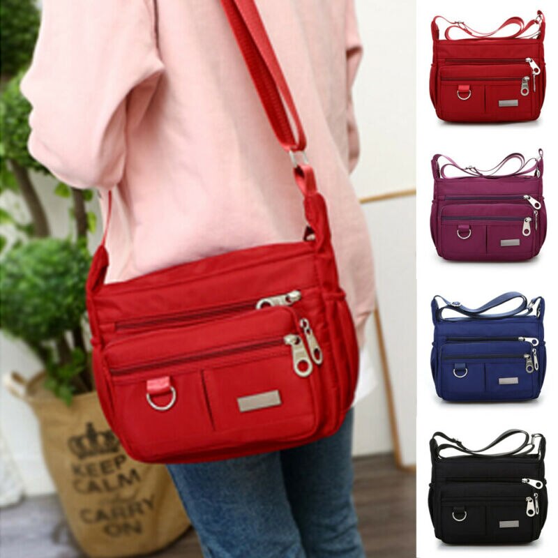 Vrouwen Waterdichte Oxford Messenger Cross Body Tas Schoudertassen Grote Capaciteit