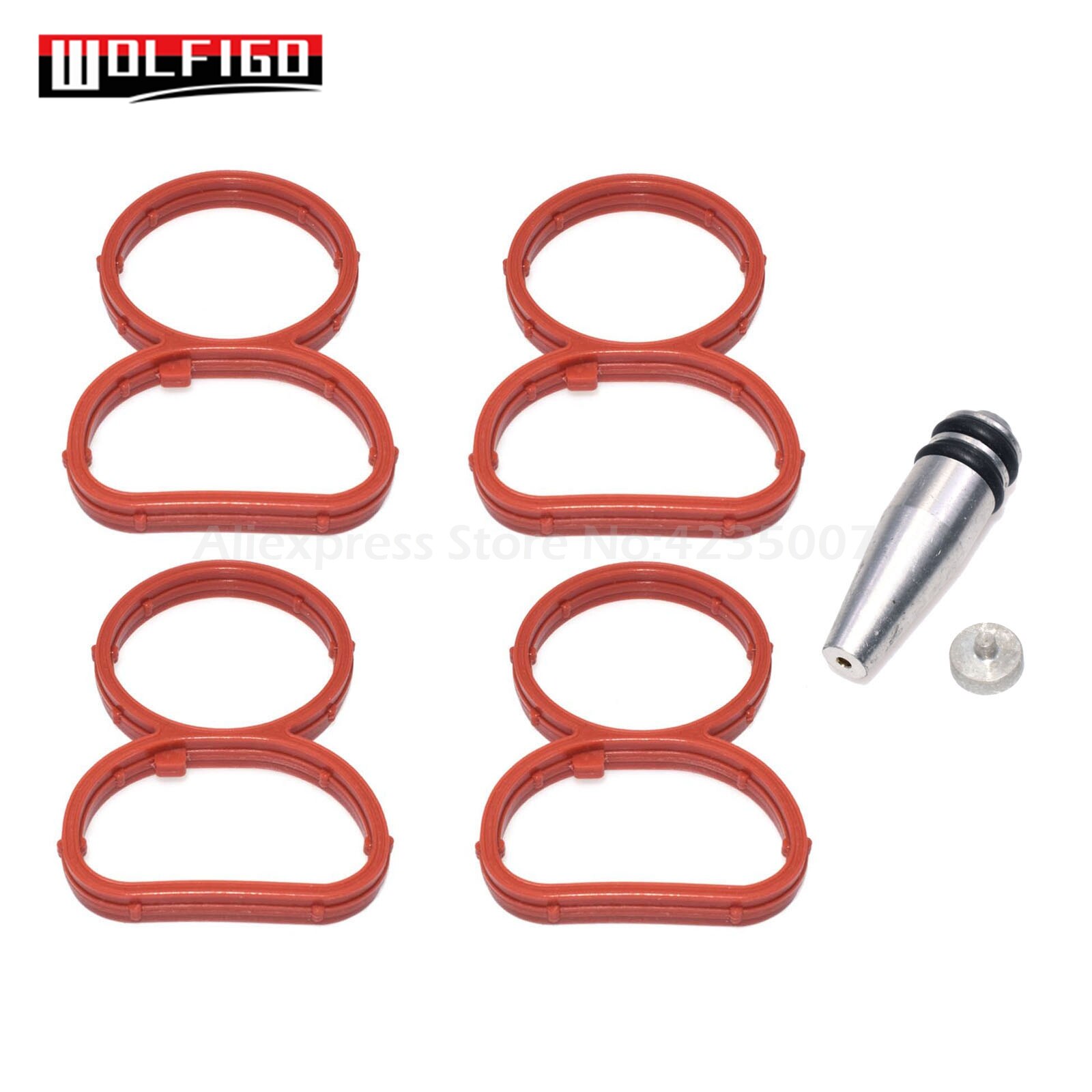 Wolfigo Voor Bmw N47 Intake Swirl Flap Verwijderen Leeg Plug Bung Metalen En Spruitstuk Pakkingen 11617801438, 11614728712,11618507239: Flap Gaskets Kit