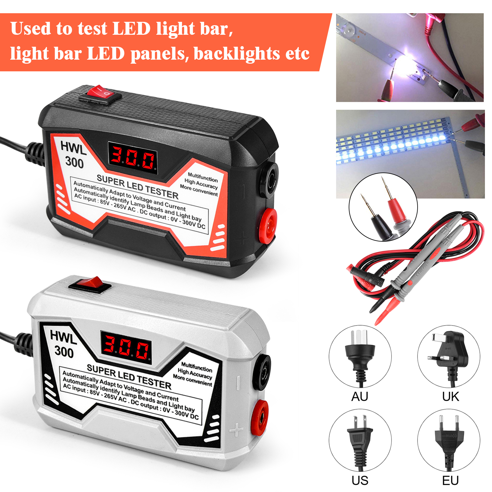 Hwl 300 super led tester 0-300v – hochleistungs-led-tester für die hintergrundbeleuchtung von lcd-fernsehern ohne bildschirm – geeignet für led-leisten und led-streifen