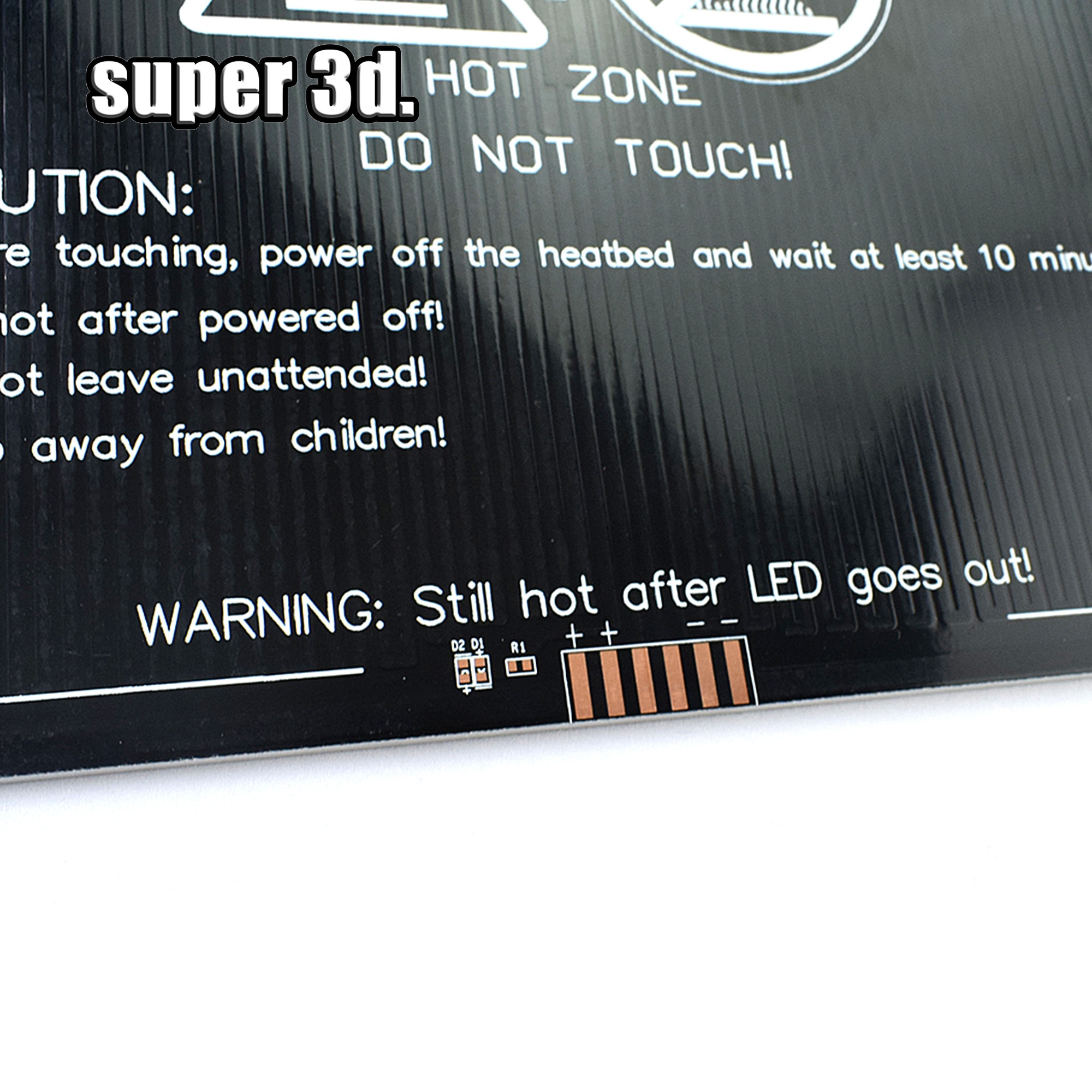 MK3 12V Upgraded Heatbed Aluminum Heated Bed 220mm*220mm*3mm for RepRap i3 hotbed plate support 3D Printer parts