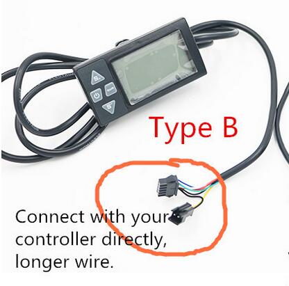 LCD E Bike Display Speed Controller For Brushless Motors 36V Electric Bike Manual Control Panel Bicycle Conversion Kits: 36V Normal type