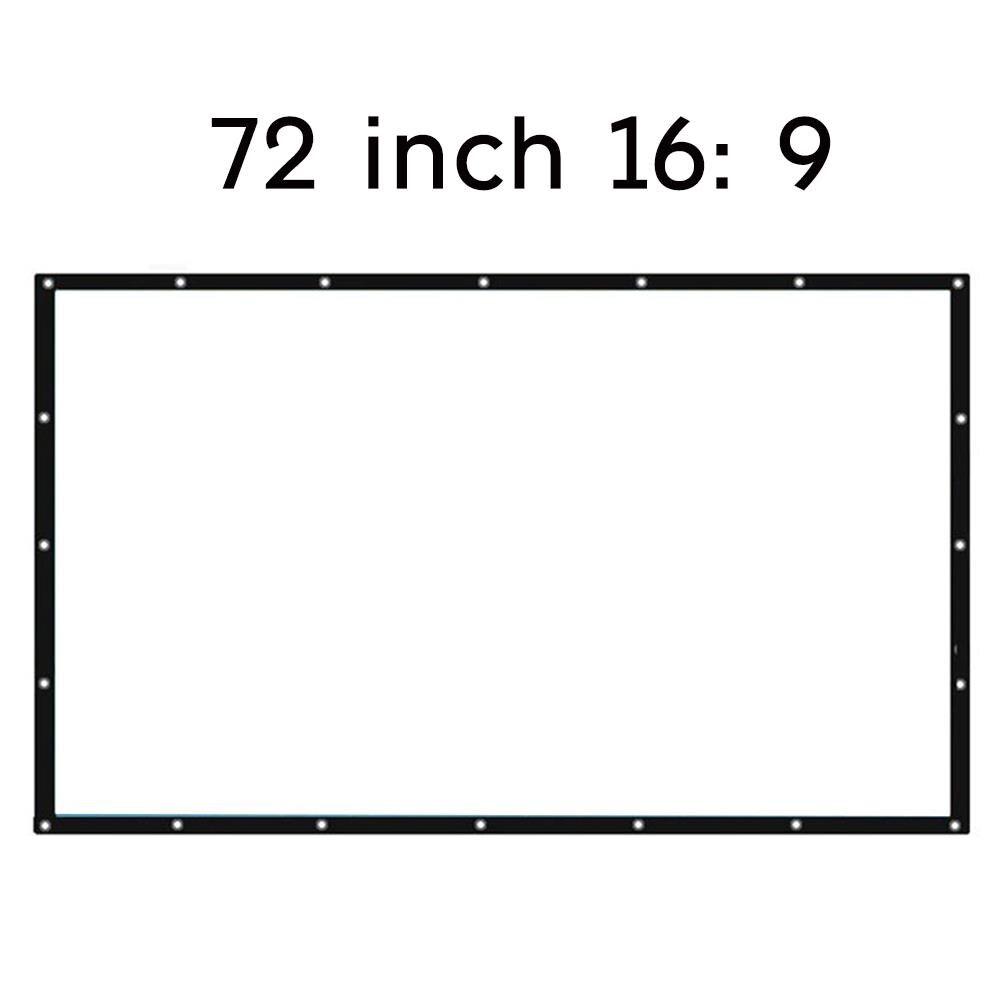 Projection Screen Movie Curtain Practical Portable Polyester Waterproof Room Moisture Proof Movie Cloth Home Shade Sail Shelter: Style 9