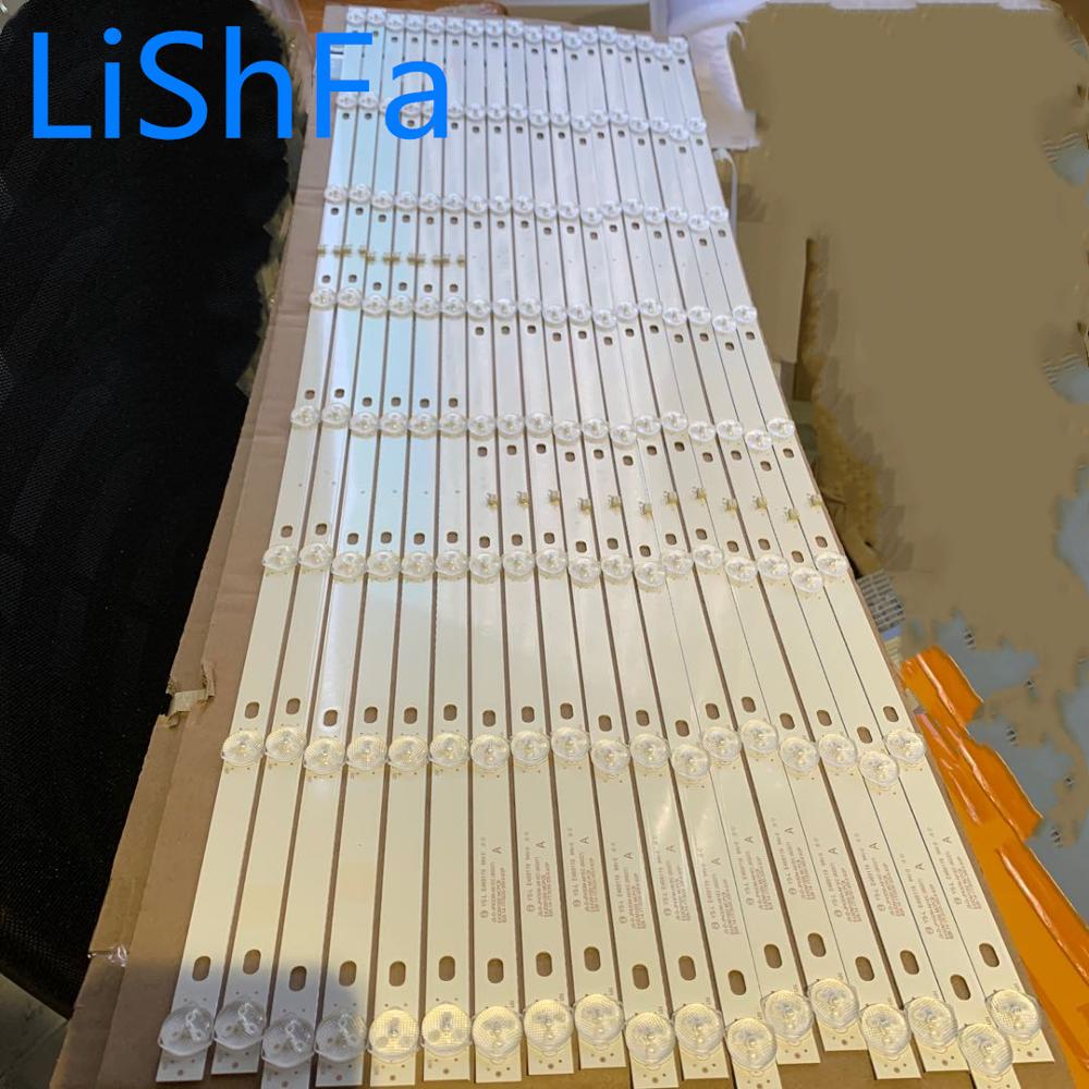 6 stuks/partij 4 stuks a & 2 stuks b lichtbalk js-d -jp43dm-a81ec e43 dm 1000 mcpcb 828mm a2 b1 3 stuks 8 leds 6v 828mm