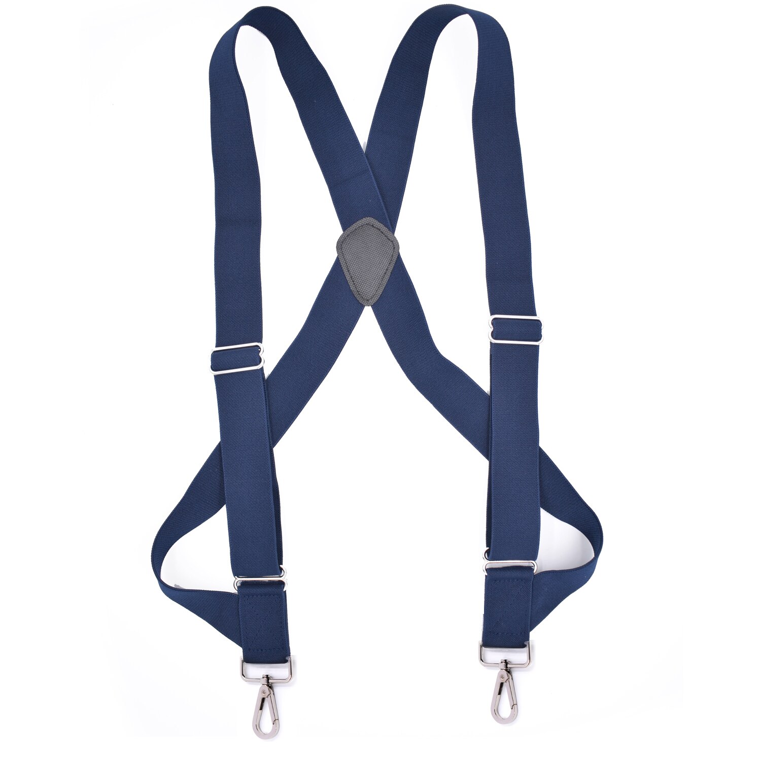 Unisex Lumberjack Harness Suspender Classic 2 Big Hook Clips Suspensorio Masculino: Navy blue