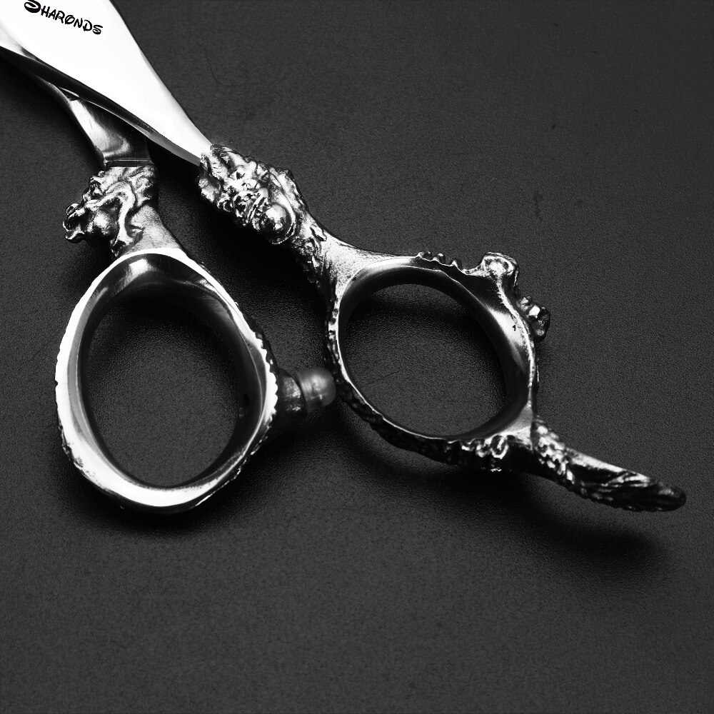 Ciseaux de coiffure professionnels Sharonds 5.5/6/7/8 pouces ciseaux de coiffeur japon 440c dragon poignée ciseaux de coupe