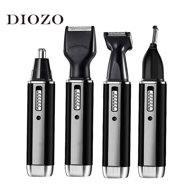 4 en 1 Rechargeable oreille nez tondeuse à cheveux lavable précision électrique tondeuse de nez homme sourcils barbe coupe outils