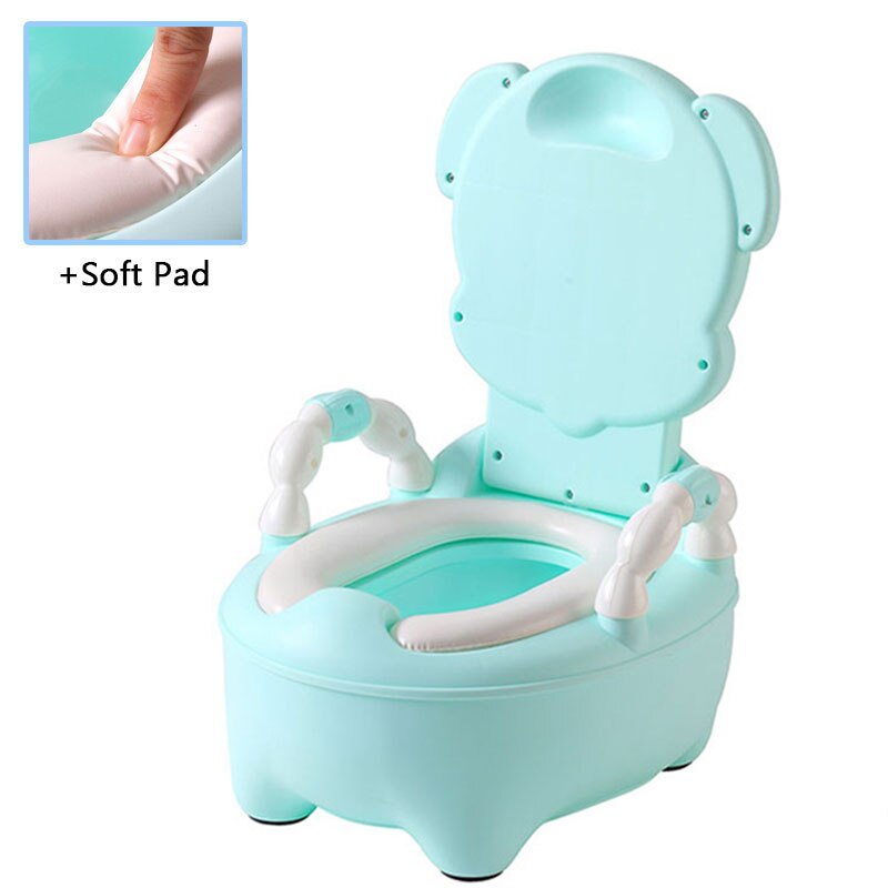 Portable Toilet Potty Training Seat Children&#39;s Potty Toilet Seat Infantil Baby Pot For Kids Boys Babies Urinal For Nursery: 10 soft cushion