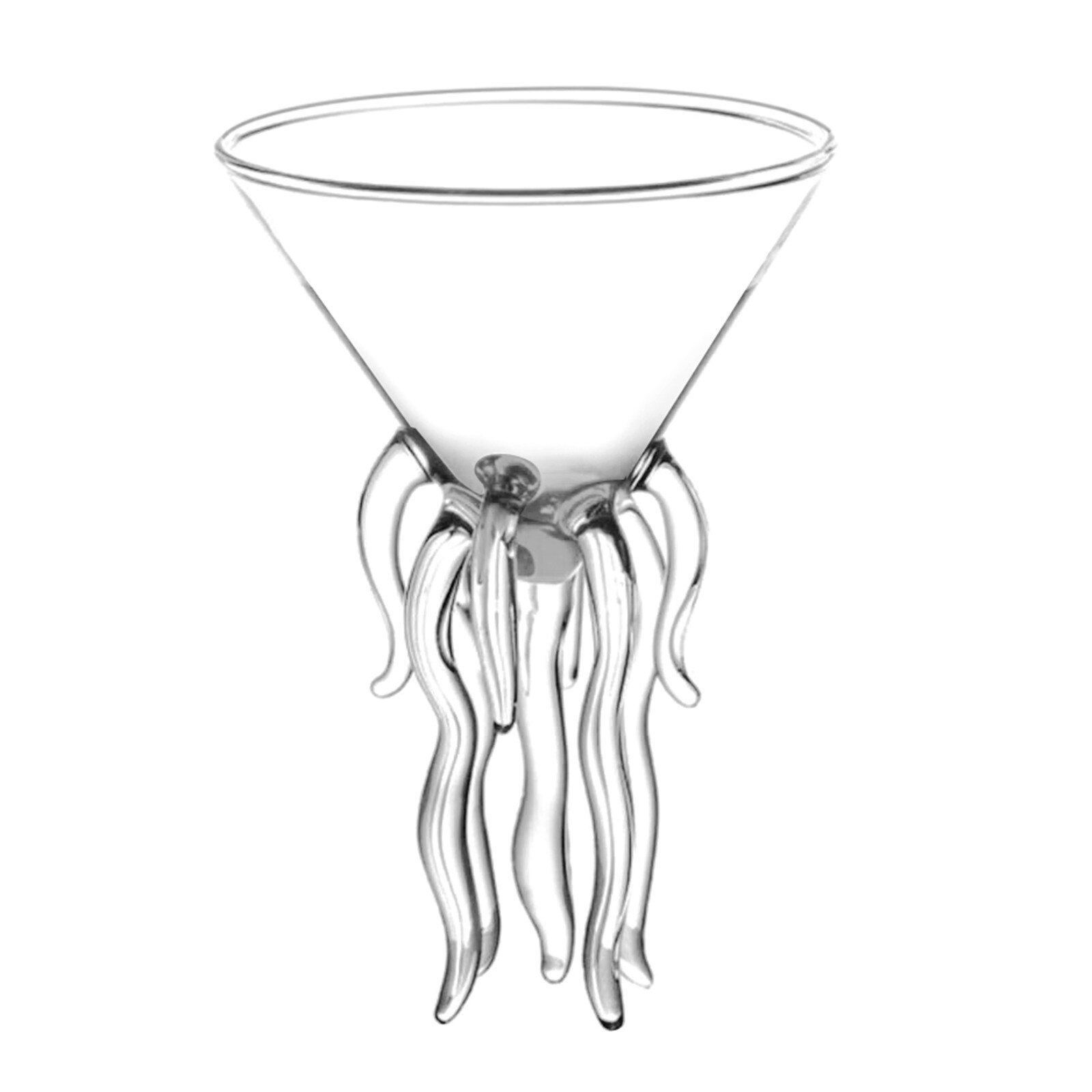 -Octopus Cocktail Glas Transparant Kwallen Whiskey Glas Sap Wijn Champagne Creatieve Glas Bar En Bar Levert Cups: Default Title