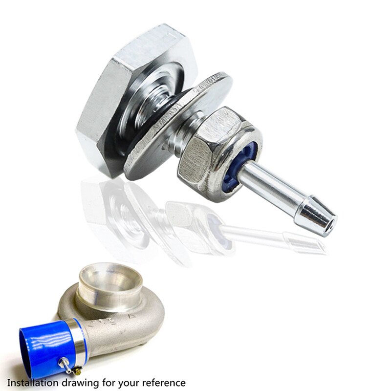 Turbocharger Silicone Pipe Boost Hose Nipple Turbo Adapter Vacuum Vac Gauge Fitting