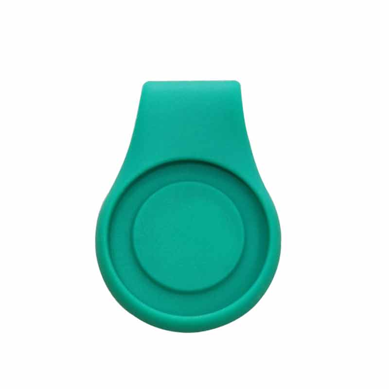 Silikone golfhat klip bold markør holder med stærk magnet fastgøres til din lomme kant bæltetøj golftilbehør: Grøn